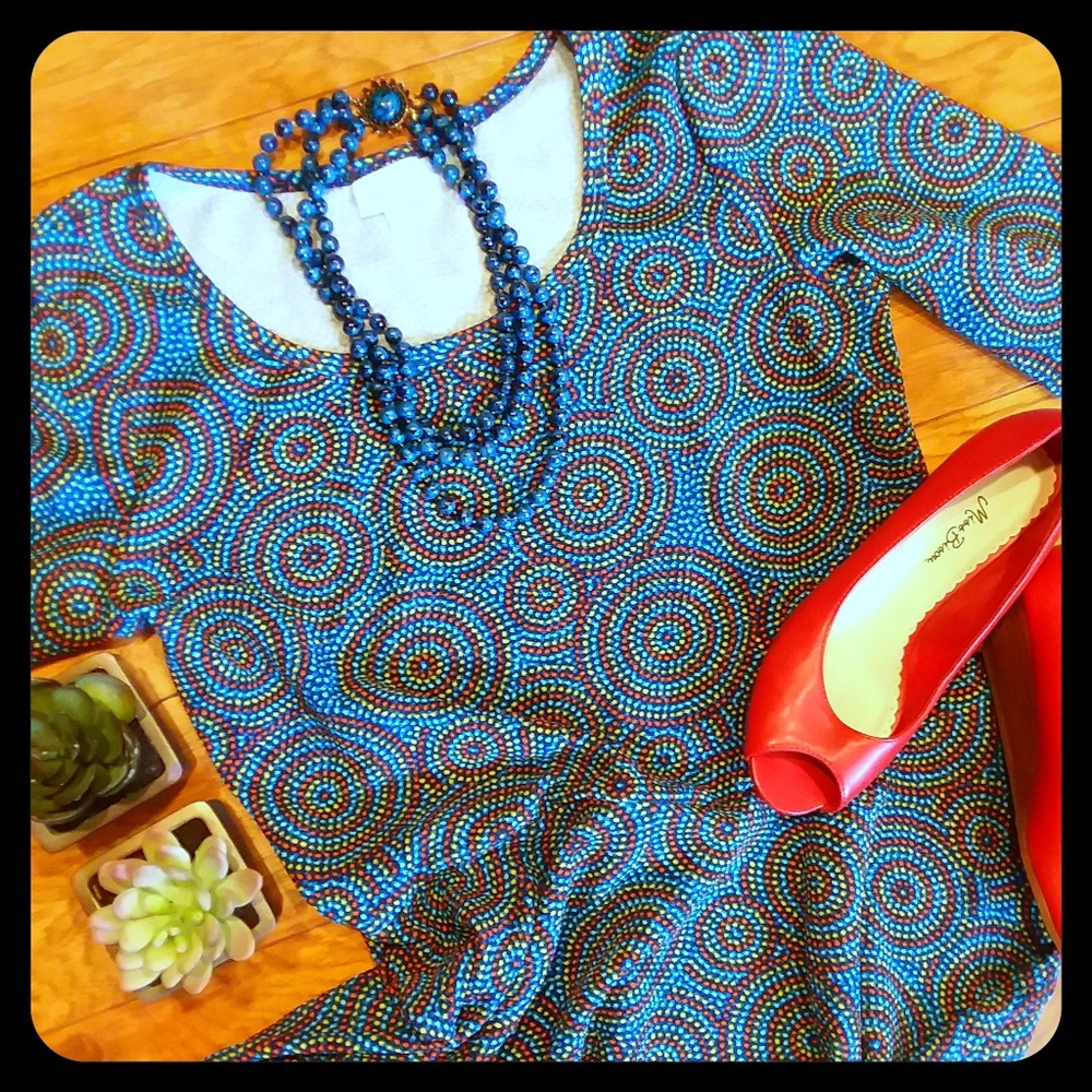 XL Circle Polka Dot Circle Nicole Dress